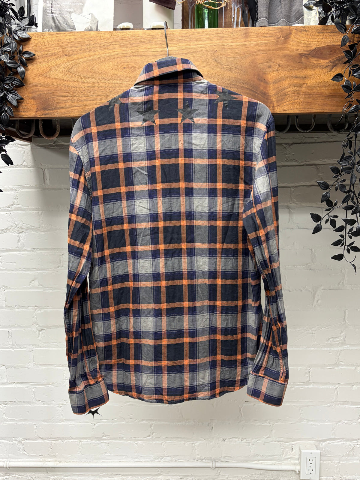 AW2016 Givenchy by Ricardo Tisci ‘Stars’ Plaid Button Up Shirt