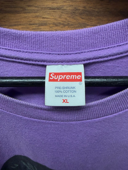 AW2022 Supreme Duck Down ‘Dah Shinin’ Purple Graphic T-Shirt