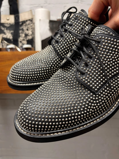 Saint Laurent ‘William 25’ Studded Black Leather Derbys