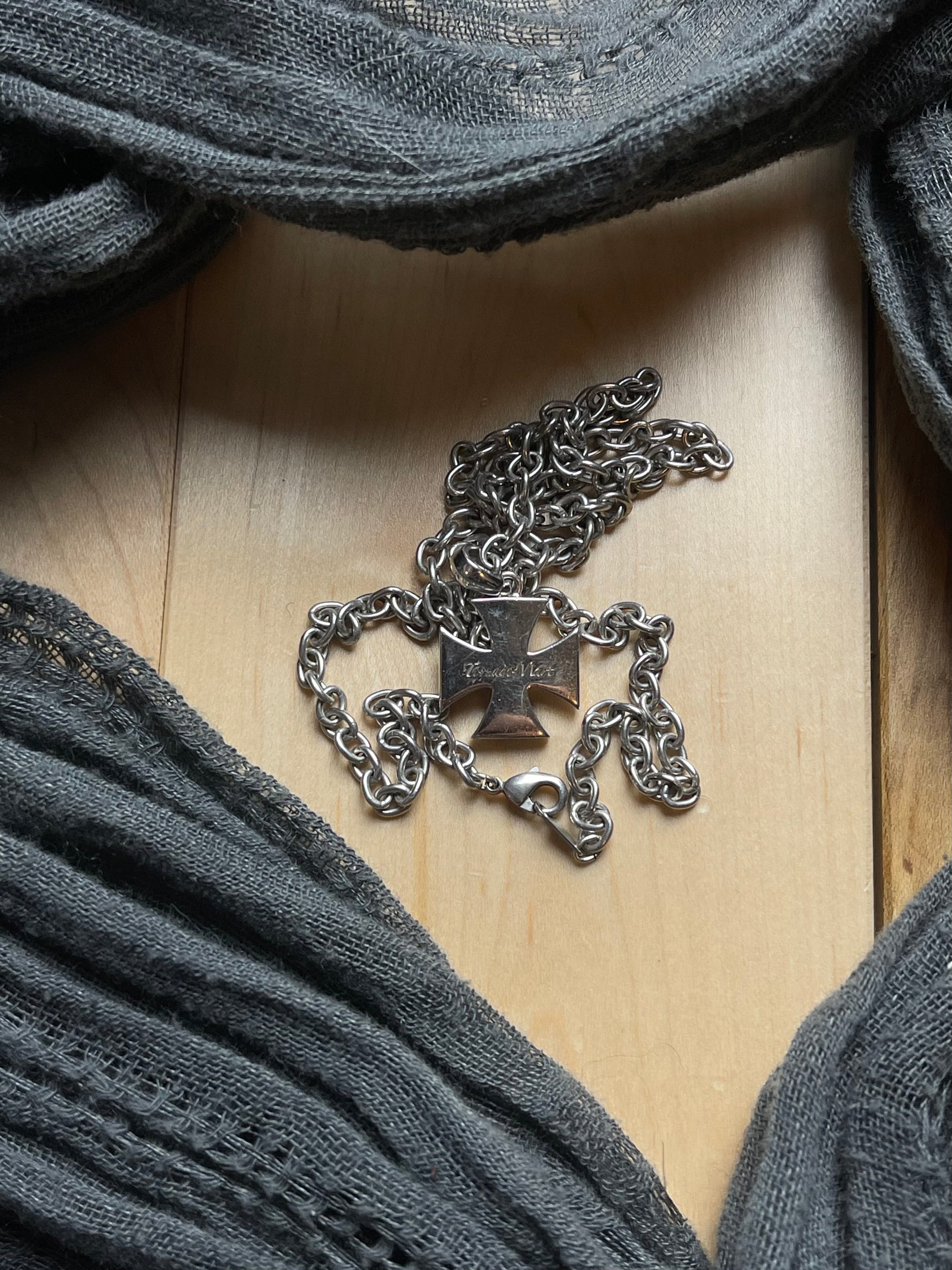 Tornado Mart Cross Pendant Silver Necklace – Alex Maxamenko