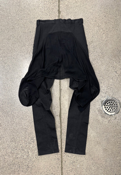 Rick Owens DRKSHDW ‘Skirted’ Black Skinny Jeans
