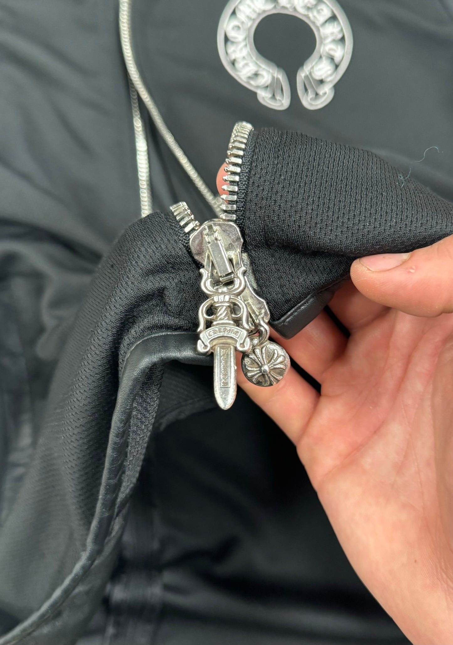 Chrome Hearts Dagger Zip ‘Horseshoe’ Logo Track Jacket