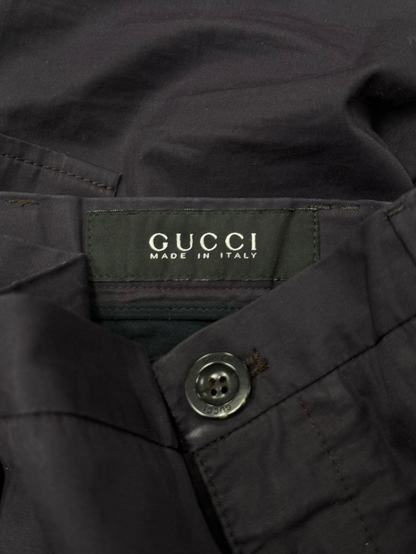 2000s Gucci by Tom Ford ‘Deep Purple’ Slim/Skinny Cargo Pants