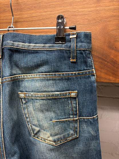 2008 Dior Homme by Kris Van Assche ‘Day Off’ Washed Blue Skinny Jeans