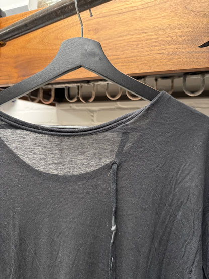 11 by Boris Bidjan Saberi Sheer Black Layering T-Shirt