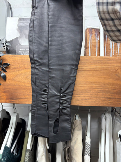 Maison Margiela Lambskin Leather Arm-Sleeves with Thumbhole Cutouts