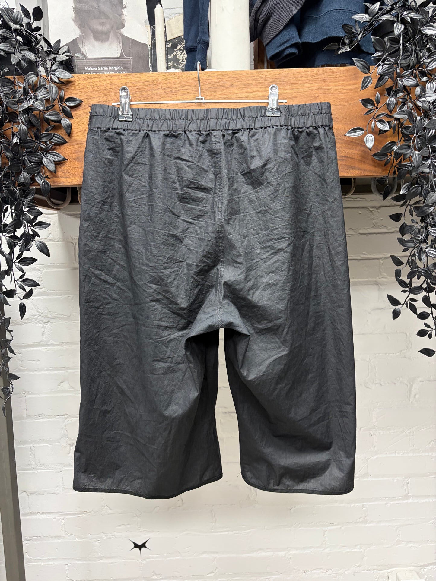Kris Van Assche Lightweight Black Cotton Knee Length Shorts