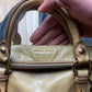 Miu Miu Mini Golden Brown Leather Crossbody/Top Handle Bag