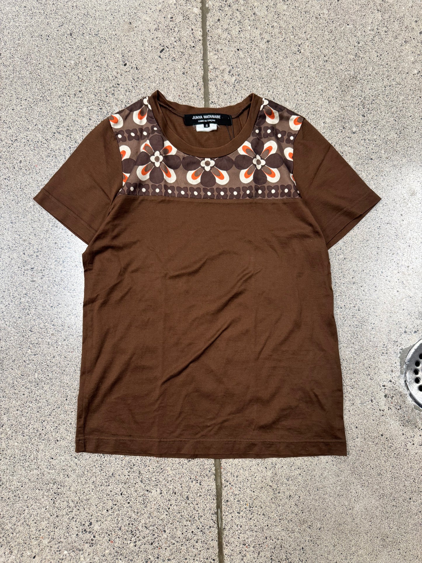 SS2009 Junya Watanabe ‘Floral’ Brown T-Shirt