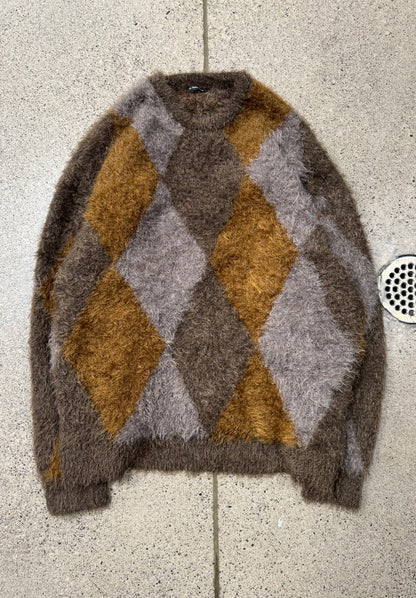 Number (N)ine Argyle Knit Sweater