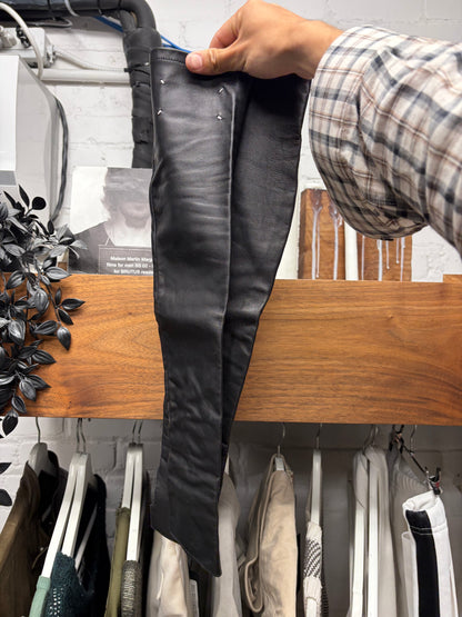 Maison Margiela Lambskin Leather Arm-Sleeves with Thumbhole Cutouts