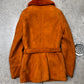 AW1995 Gucci by Tom Ford Orange Shearling Lined Suede Belted Jacket