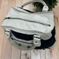 Balenciaga ‘Giant 21’ Black Suede/White Leather City Shoulder Bag