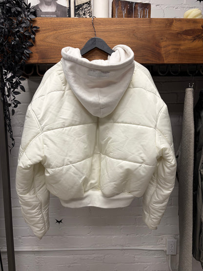 SS2017 Vetements x Alpha Industries White Hooded Reversible Bomber Jacket