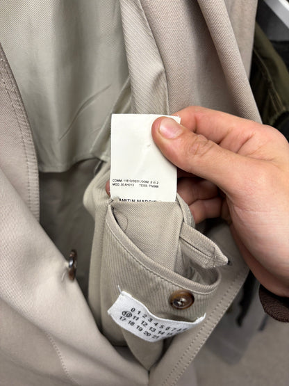 AW2007 Maison Martin Margiela Panelled Tan/Brown Two Tone Trench Coat