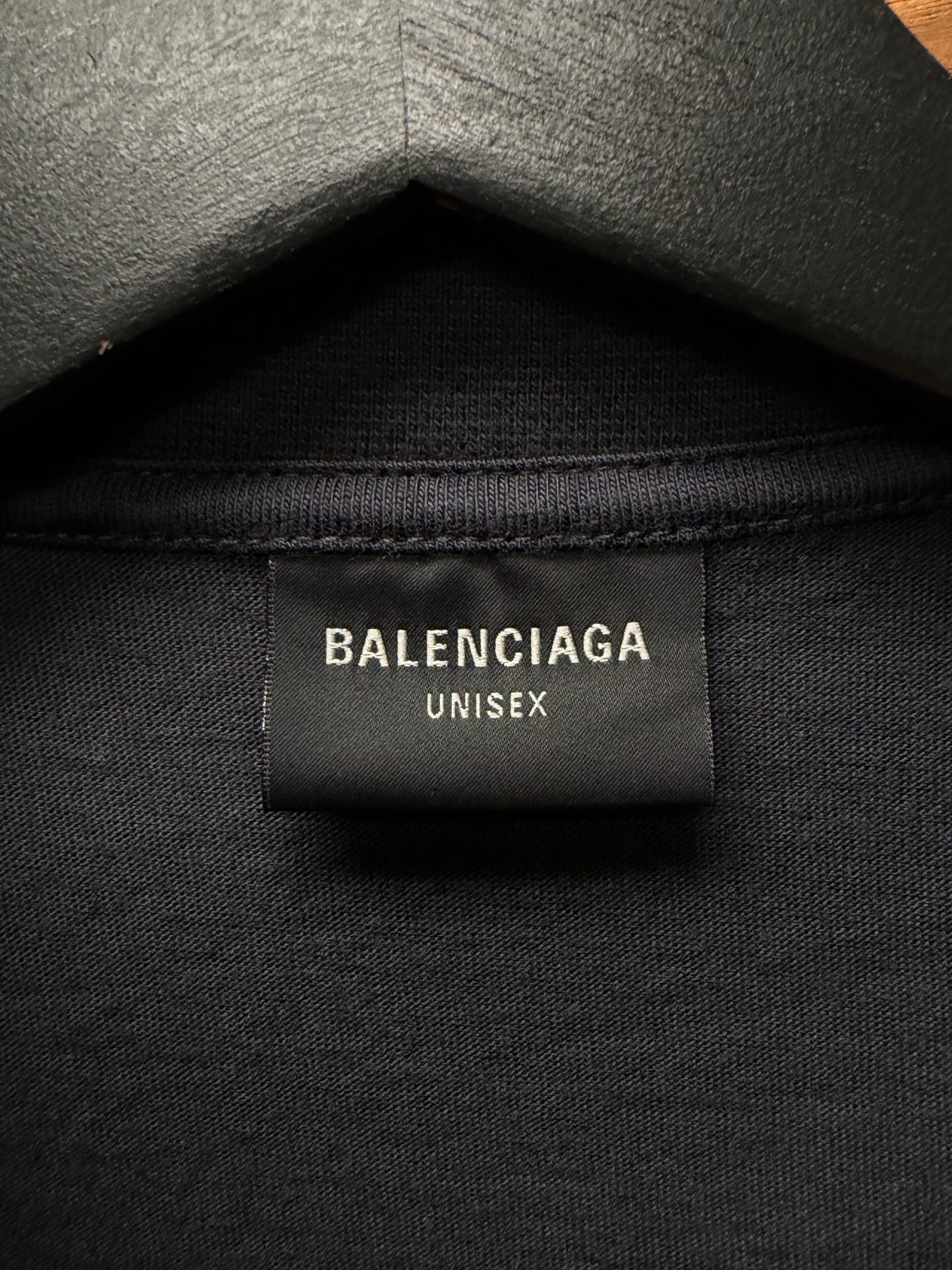 SS2025 Balenciaga ‘Keep Calm’ Parody Oversized Black Slogan T-Shirt