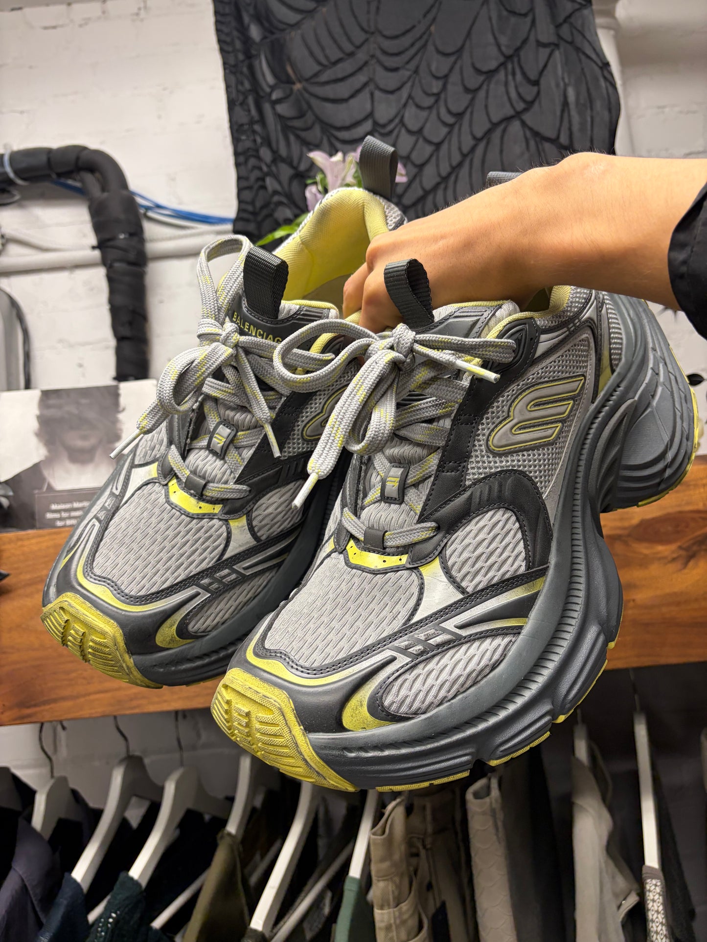 Balenciaga ‘10XL’ Yellow/Grey Oversized Low Top Sneakers