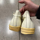 Rick Owens White Leather ‘Ramones’ Low Top Sneakers