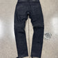 Balmain Waxed Grey Biker Denim