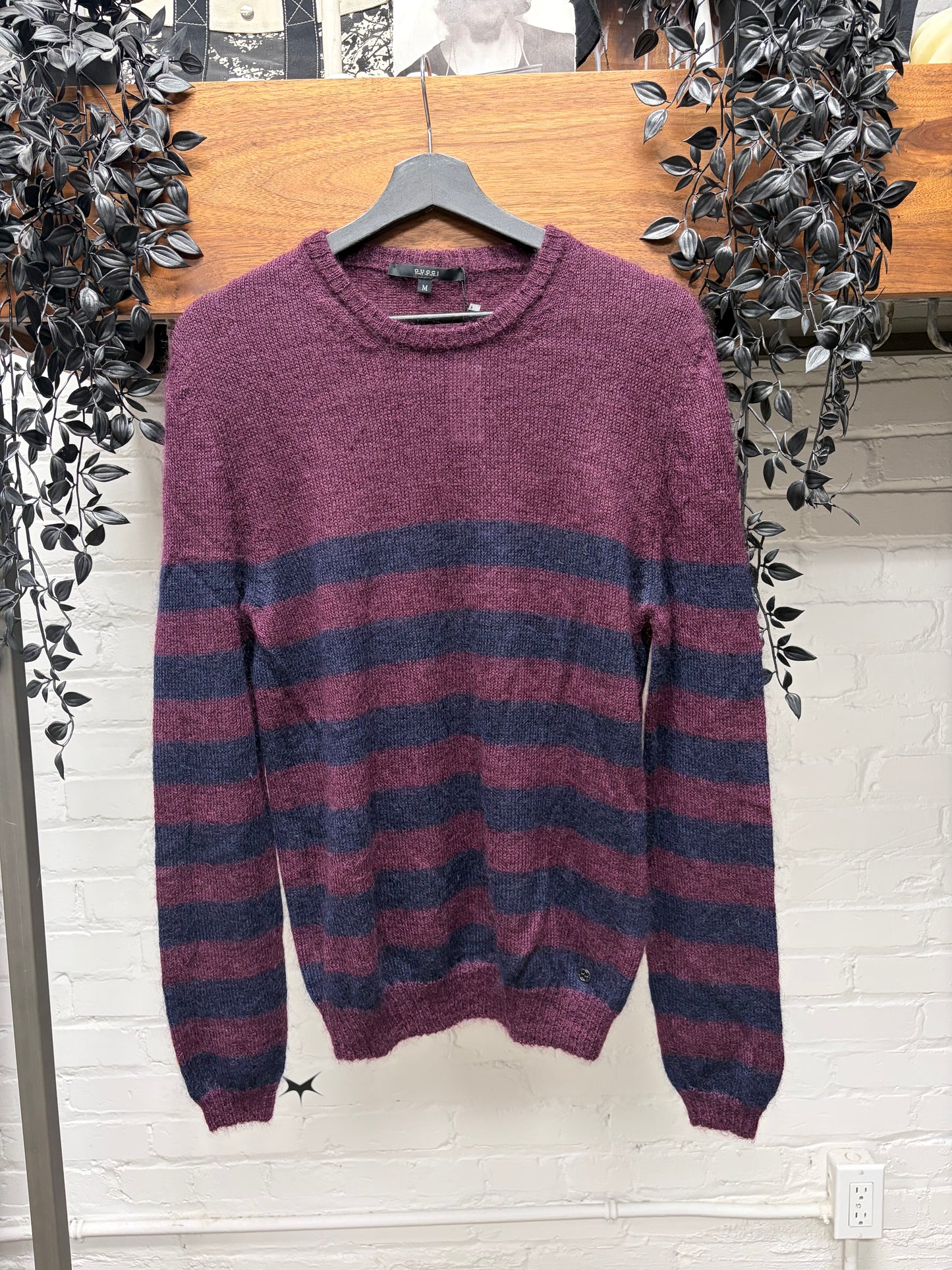 Gucci Silk/Mohair ‘Freddy Krueger’ Striped Knit Sweater