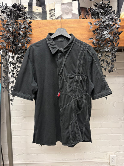 Marithe Francois Girbaud ‘Twisted’ Black Polo