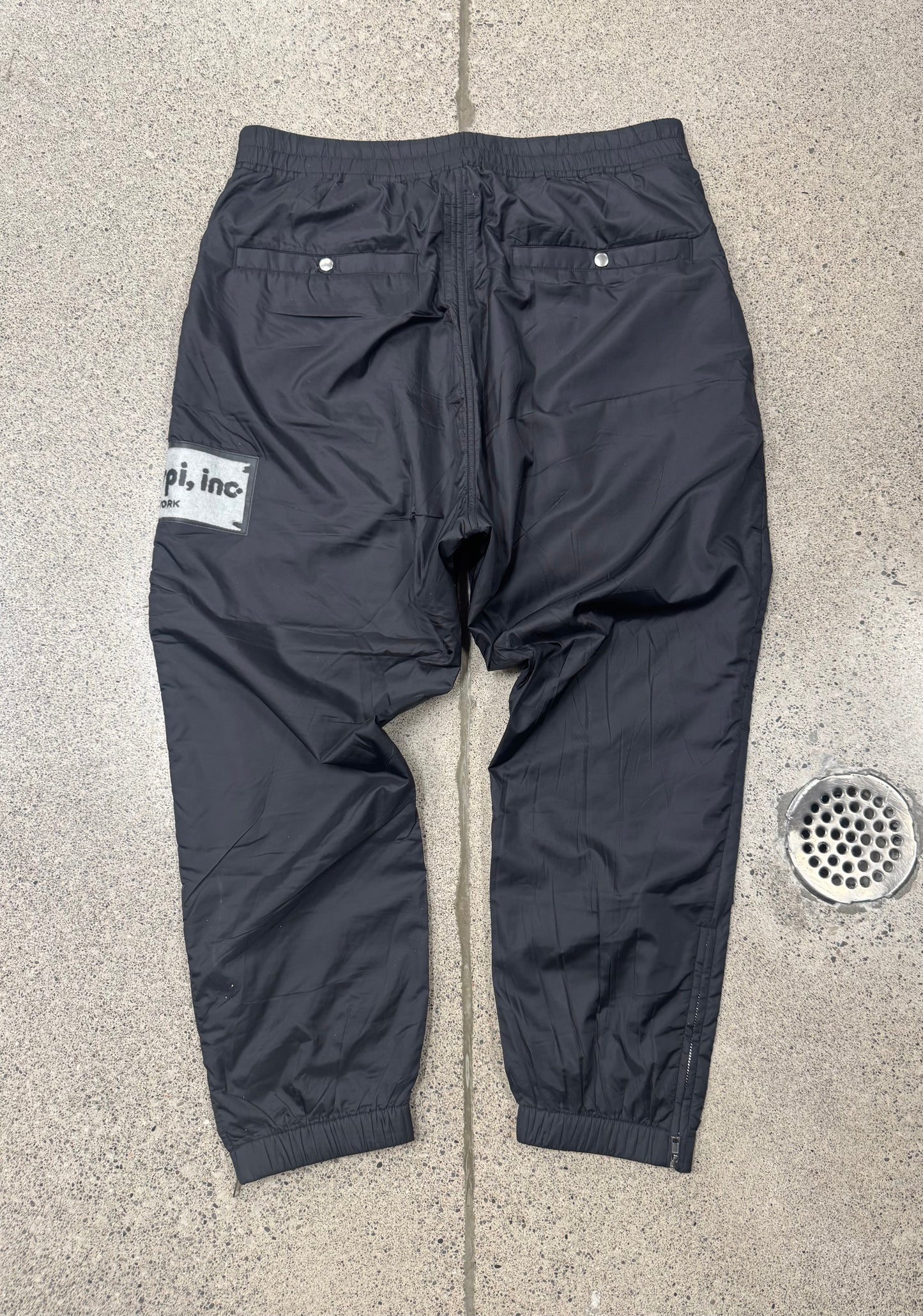 AW2019 Rick Owens ‘Larry LeGaspi’ Patch Track Pants