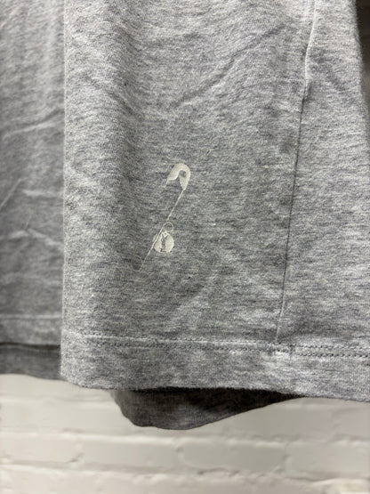 Vintage Yves Saint Laurent ‘Glasses’ YSL Logo Grey/White Graphic T-Shirt