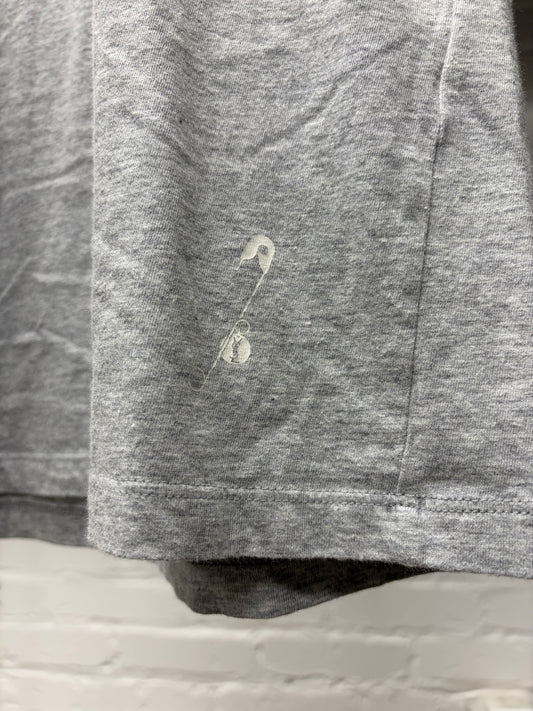 Vintage Yves Saint Laurent ‘Glasses’ YSL Logo Grey/White Graphic T-Shirt