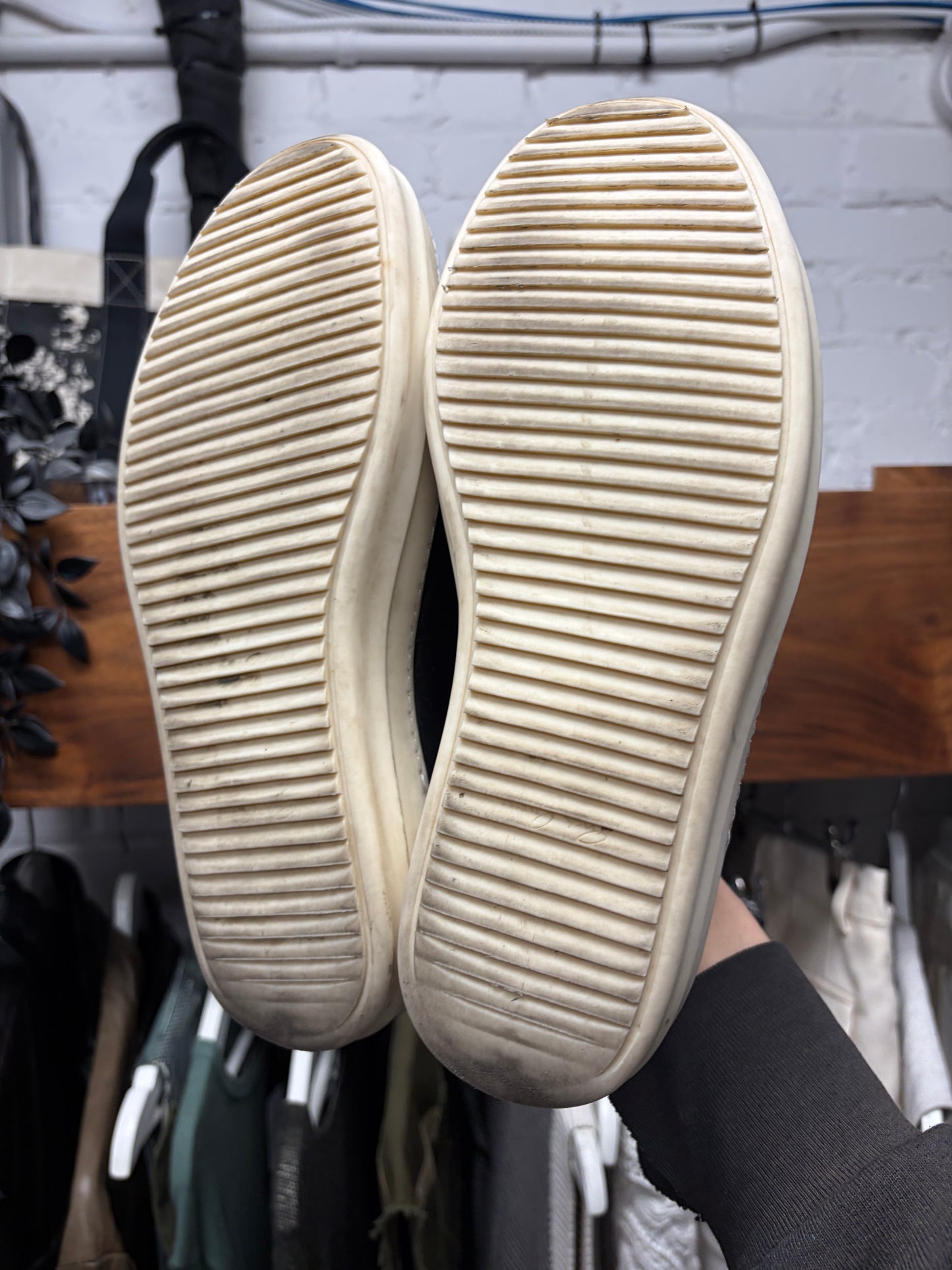 Rick Owens Mainline Leather ‘Vans’ Low Top Sneakers