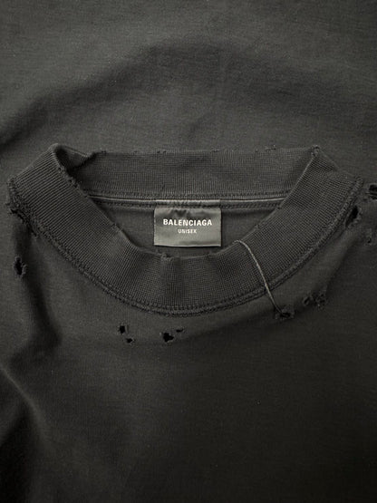 AW2023 Balenciaga ‘Antwerp Castles’ Distressed Graphic T-Shirt