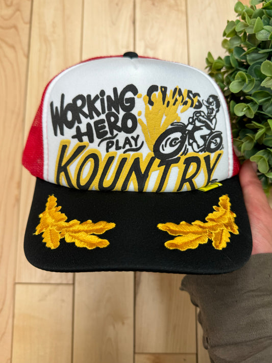 Spring Summer 2024 Kapital Working Class Hero Mesh Trucker Hat