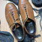 Prada Low Top Caramel Brown Leather Bowling Sneakers