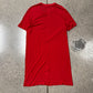 SS2017 Rick Owens ‘Walrus’ Red Silk Level T-Shirt