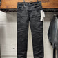 SS2025 Rick Owens ‘Hollywood’ Linen Straight Cut Black Trousers