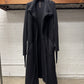 Rick Owens ‘Lilies’ Deep Black Floor Length Bathrobe Coat