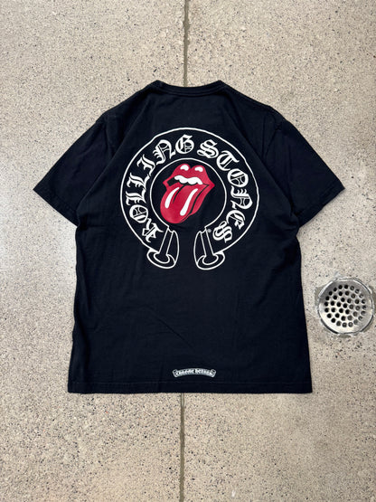 Chrome Hearts x Rolling Stones Horseshoe ‘Tongue & Lips’ Shirt
