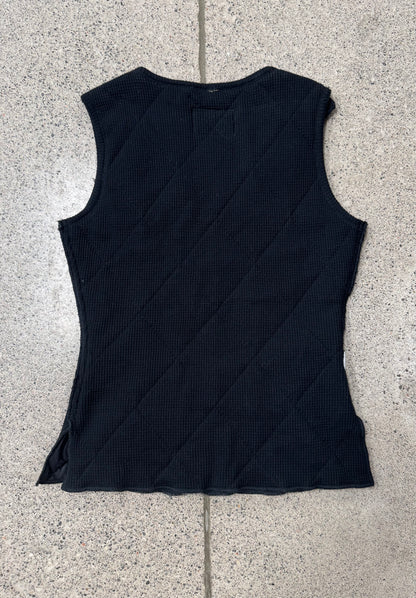 Vintage Jean Paul Gaultier Quilted Black Vest
