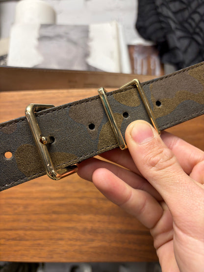 Burberry Leather Camouflage Belt