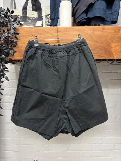 SS2017 Julius Layered Black Skirted Cotton Shorts