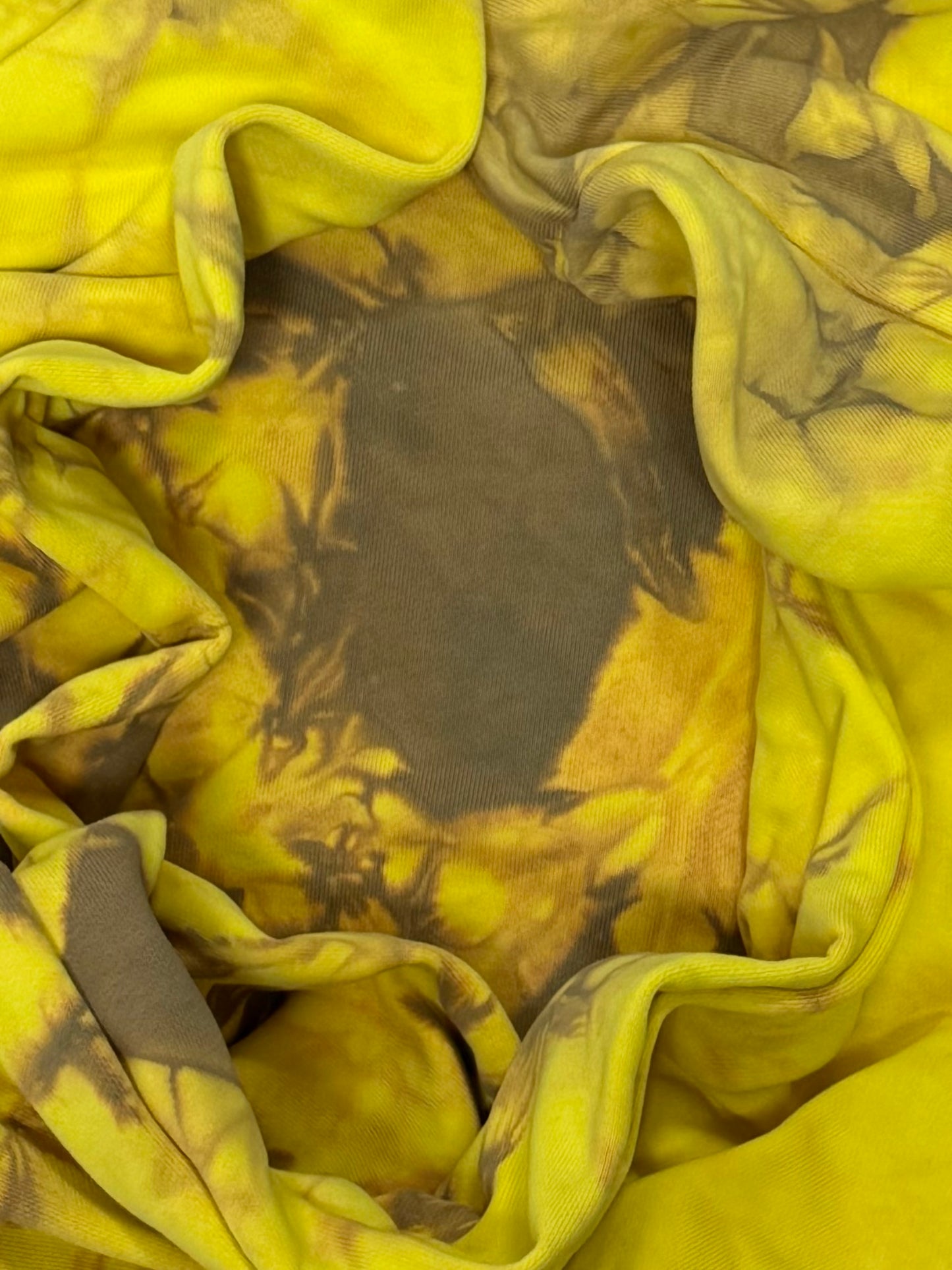 AW2018 Helmut Lang Dyed Yellow Logo Sweatshirt