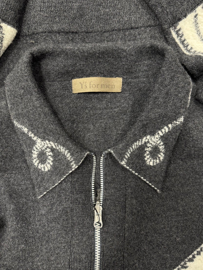 Yohji Yamamoto Y’s for Men Western Zip-Up Knit