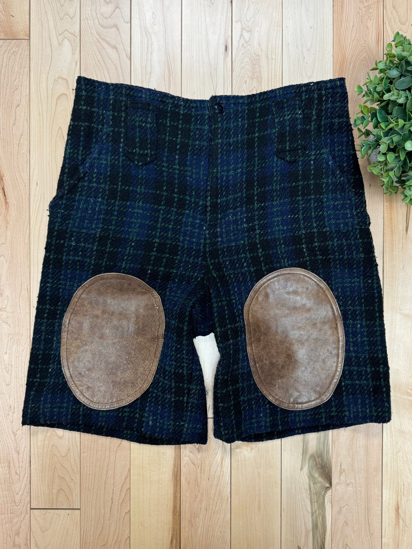 1990s Issey Miyake ‘IS Sport’ Tweed Knee Patch Shorts