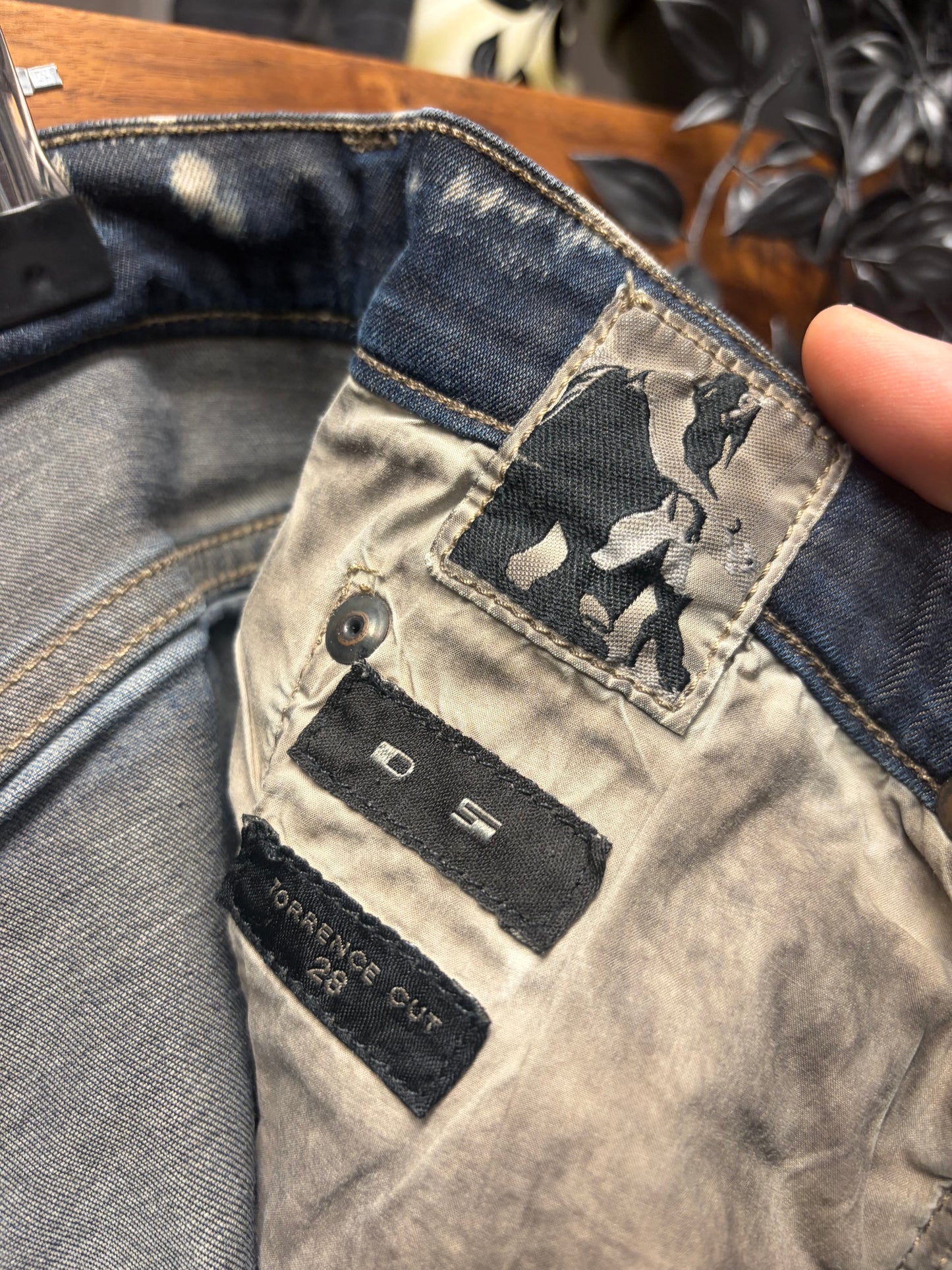 Rick Owens ‘Torrence Cut’ Faded Blue Denim Cutoff Shorts