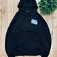 SS2020 Balenciaga ‘Nametag’ Distressed Black Hoodie