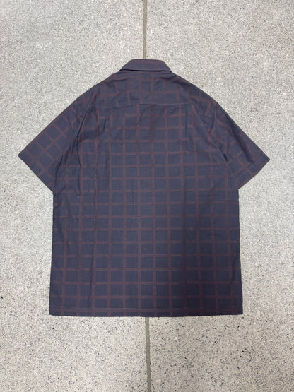 Vintage 1990s Yohji Yamamoto ‘A.A.R.’  Tartan Plaid Button Up Work Shirt