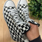 Number (N)ine ‘Chuck 70’ Checkerboard High Top Sneakers