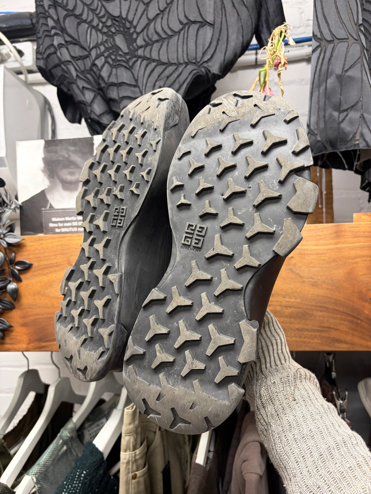 Givenchy ‘Monumental’ Mallow Molded Black Sneakers