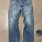 2000s Prada Mainline Blue Wide Leg Denim