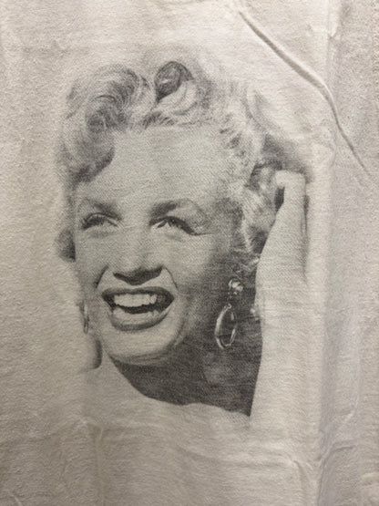 Vintage 2006 Dolce & Gabbana ‘Marilyn Monroe’ Portrait Print White Tank Top