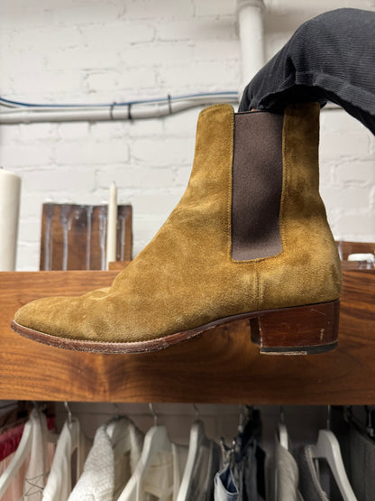Saint Laurent Brown Suede ‘Wyatt’ Boots